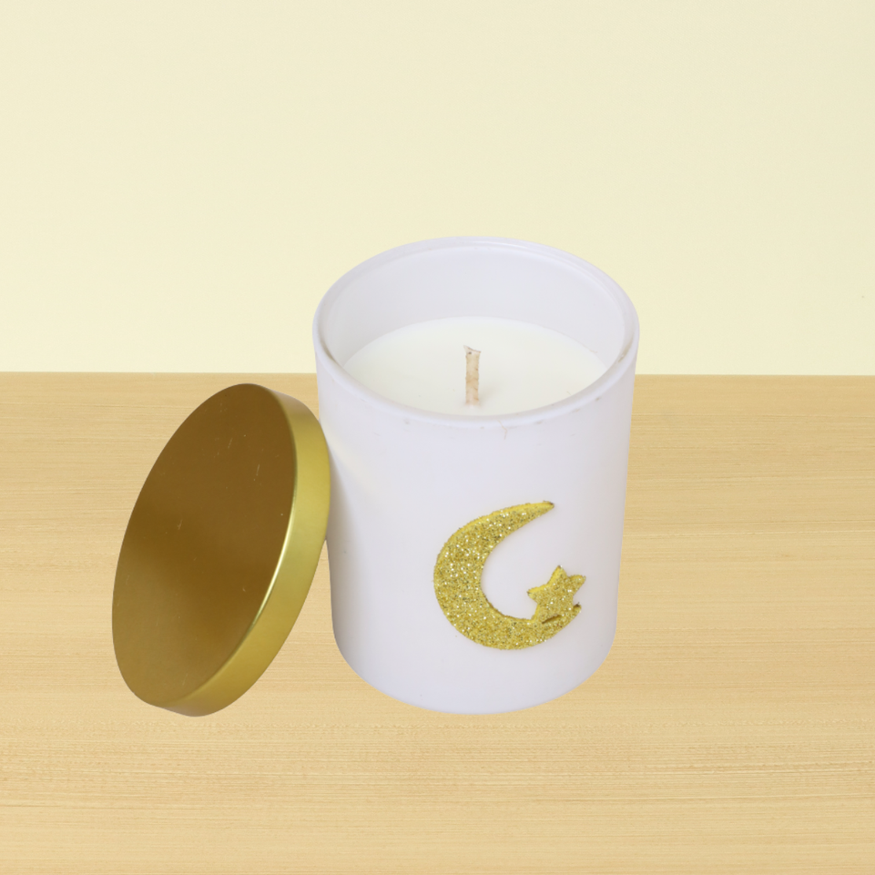 Set of 20 Ramadan gold lid scented glass candle