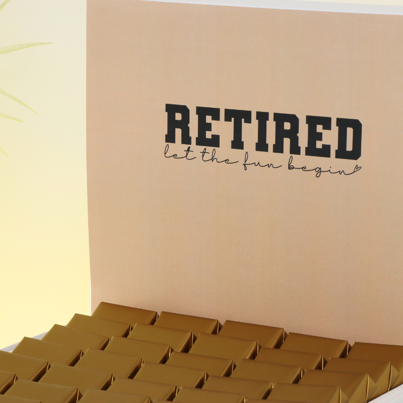 "Let the fun begin" retirement designed premium chocolate large hamper