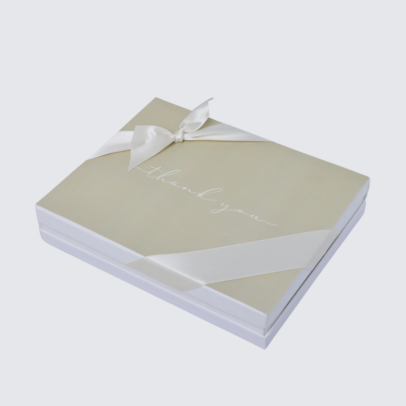 "Thank you" minimalist designed 20-piece premium chocolate hard box