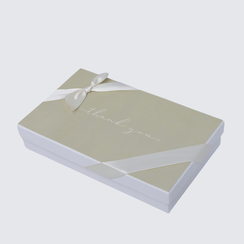 "Thank you" minimalist designed 15-piece premium chocolate hard box