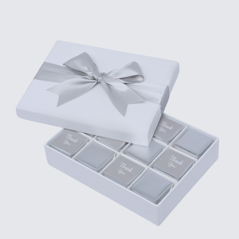 "Thank you" classic 12-piece premium chocolate hard box