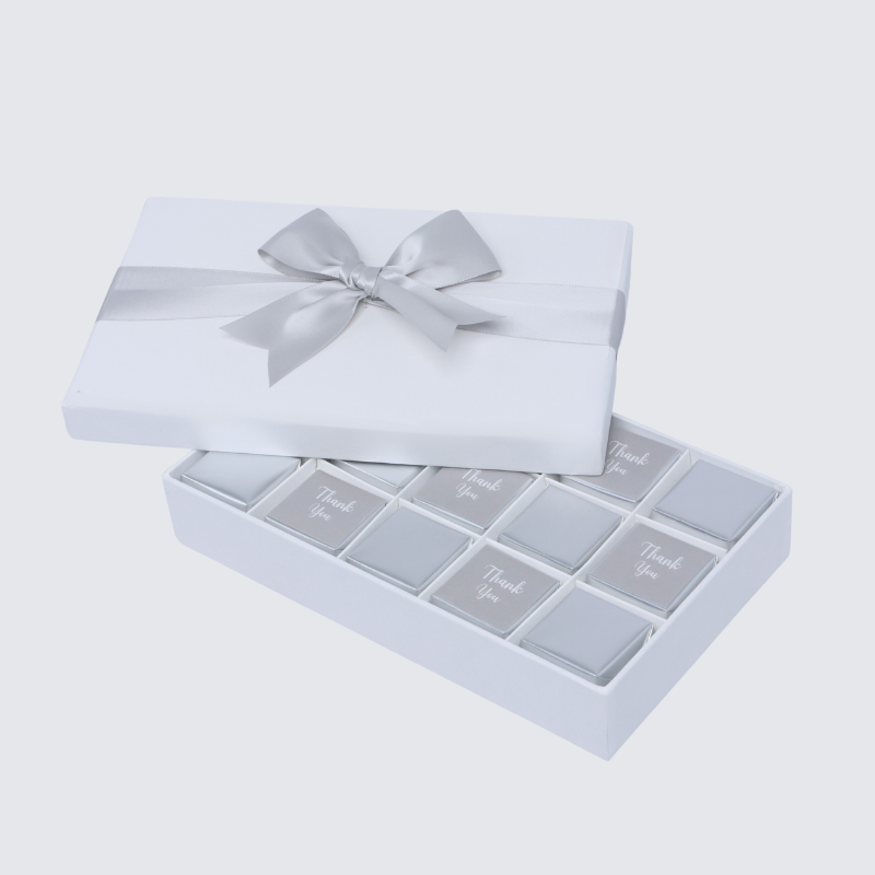 "Thank you" classic 15-piece premium chocolate hard box