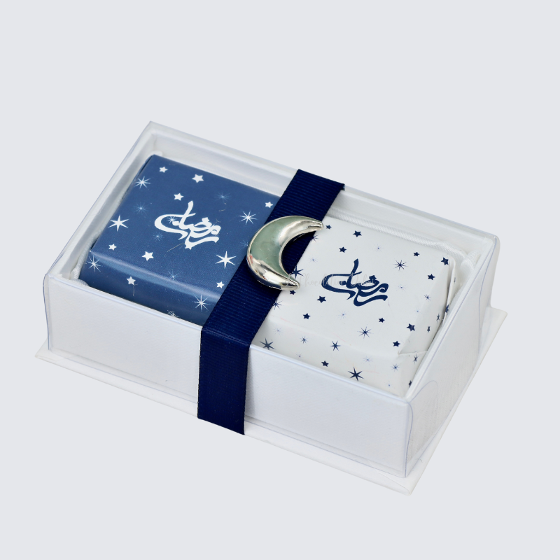 Ramadan chocolate top view box