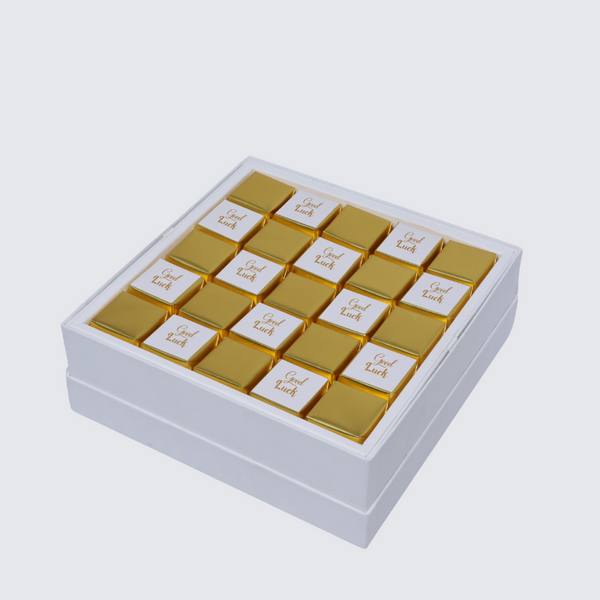 Good luck classic gold designed premium chocolate hard box