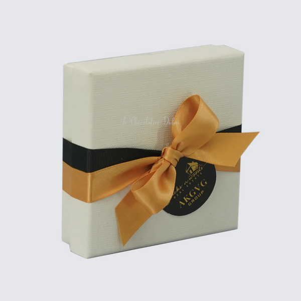 Set of 15 Corporate branded premium chocolate 4P hard box