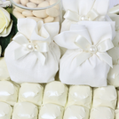 Bridal decorated chocolate leather large tray