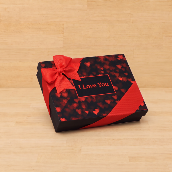 Heart designed "I Love You" 12P premium chocolate gift box