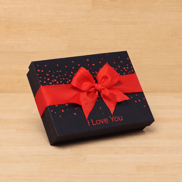 I Love You tiny hearts designed 12P premium chocolate gift box