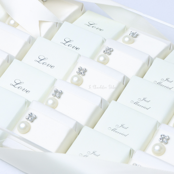 Bridal personalized premium chocolate acrylic tray