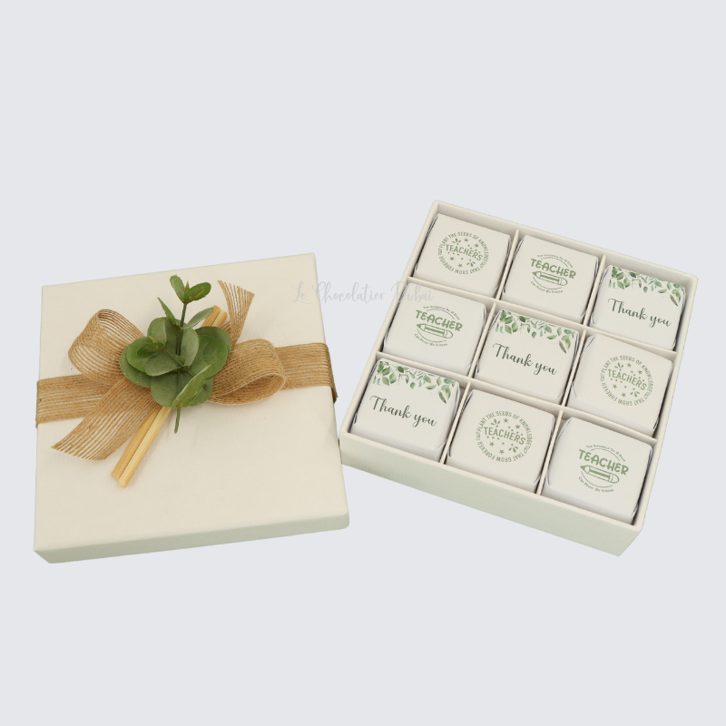 LUXURY CUSTOMIZED TEACHER'S DAY CHOCOLATE HARD BOX