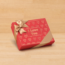 Outline heart designed "I Love You" 12P premium chocolate gift box