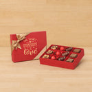 The secret ingredient love designed 12P premium chocolate gift box