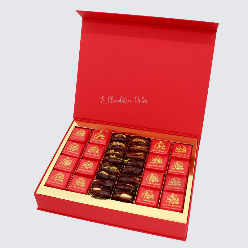 Eid mubarak designed chocolate magnetic box