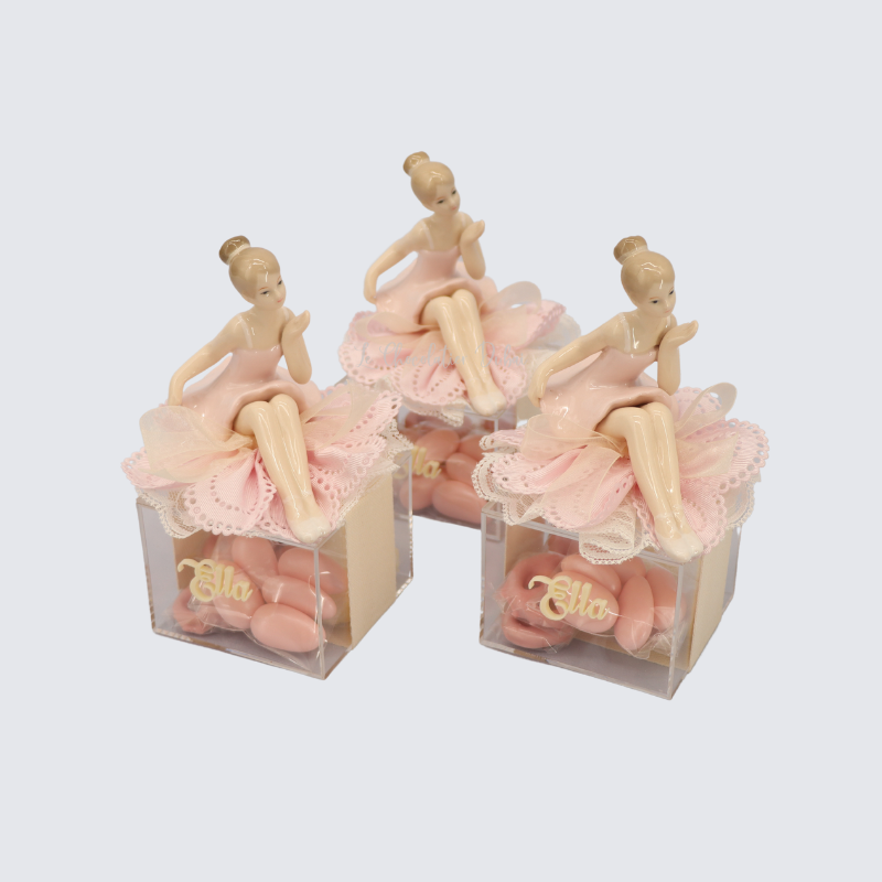 Personalized acrylic name ceramic ballerina box