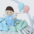 Baby boy decorated chocolate medium basket