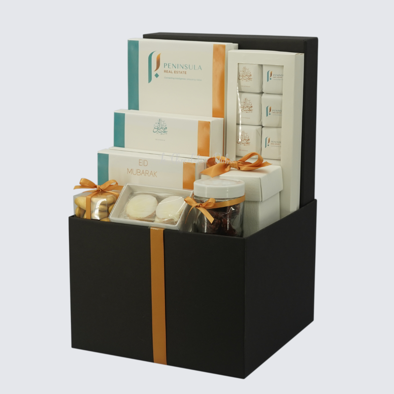 Luxury corporate chocolate & sweets hamper