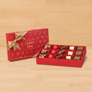 Outline heart designed "I Love You" 15P premium chocolate gift box