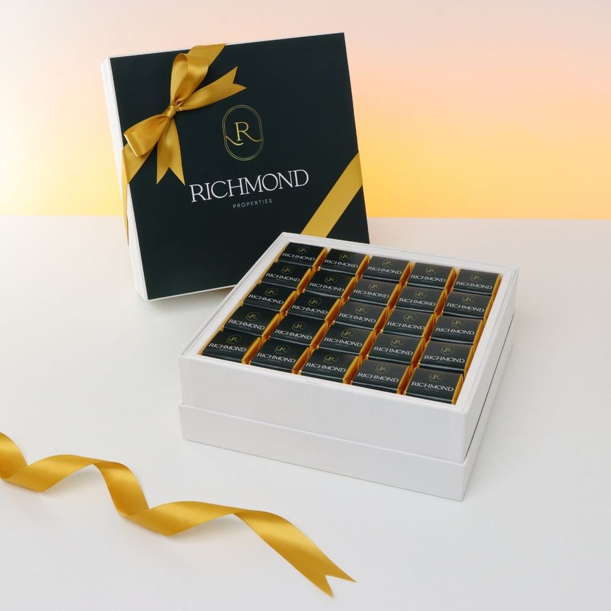 Corporate branded chocolate hard box