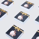 Set of 20 Wedding personalized chocolate & almond dragees hard box