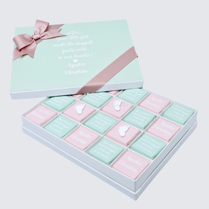 Acrylic baby feet personalized chocol...