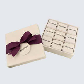 CORPORATE BRANDED CHOCOLATE 9 - PIECE HARD BOX