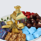 Ramadan decorated chocolate & sweets ceramic plate