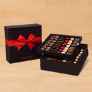 I Love You tiny hearts designed 2-layer premium chocolate gift box