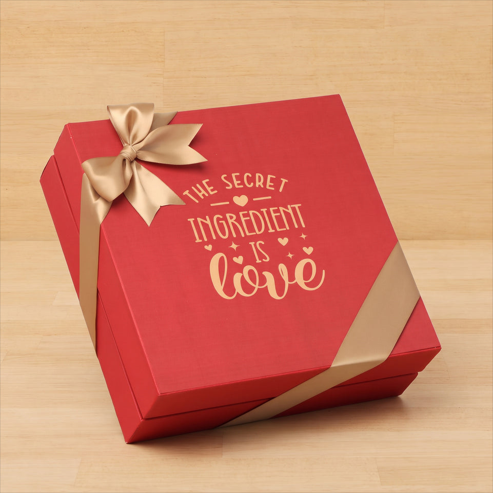 The secret ingredient love designed 2-layer premium chocolate gift box