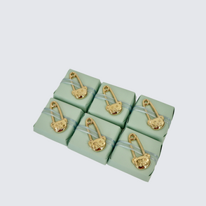 Teddy bear pin decorated baby boy cho...