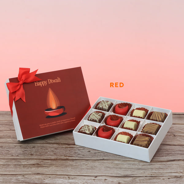 Happy diwali candle designed premium chocolate 12P hard box
