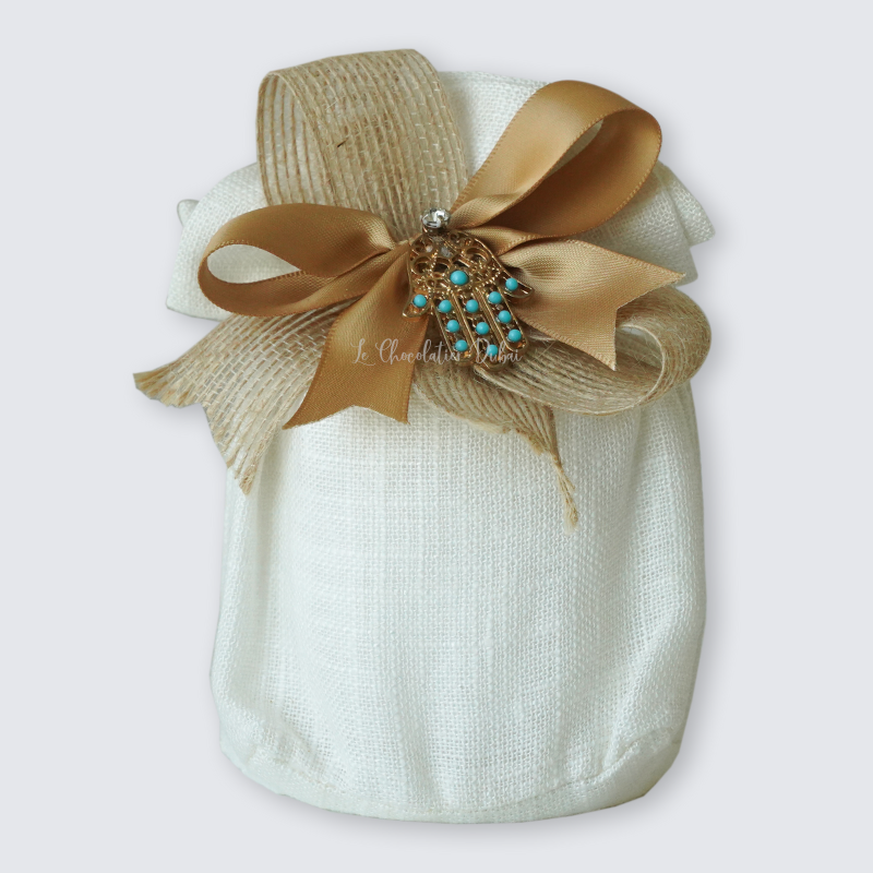 Palm decorated candle bag