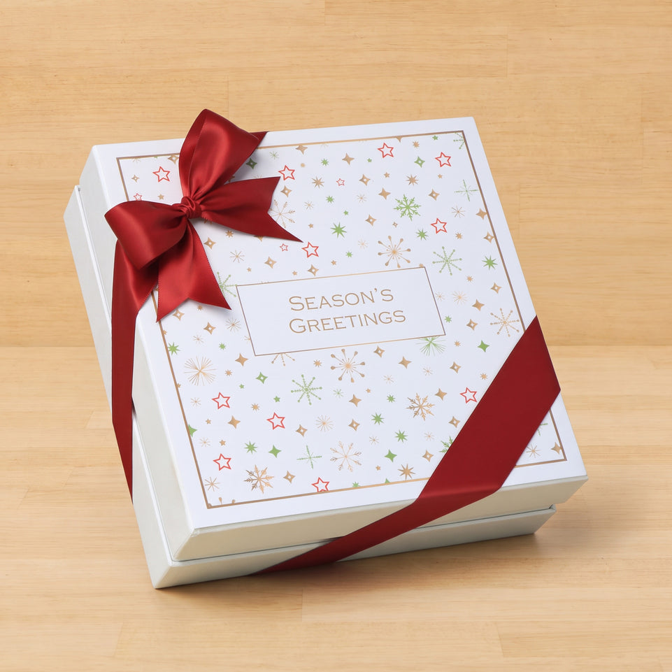 Premium Season's greetings Stars designed premium chocolate hard box