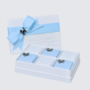 Set of 20 Baby cradle decorated choco...