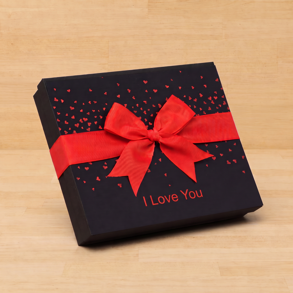 I Love You tiny hearts designed 20P premium chocolate gift box
