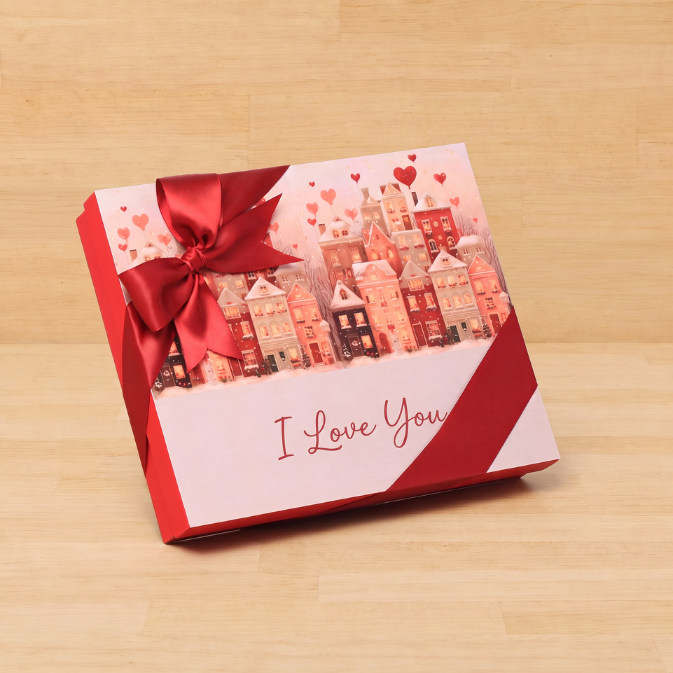 Cupid's village I love you designed 20P premium chocolate gift box