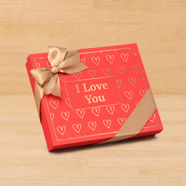 Outline heart designed "I Love You" 20P premium chocolate gift box