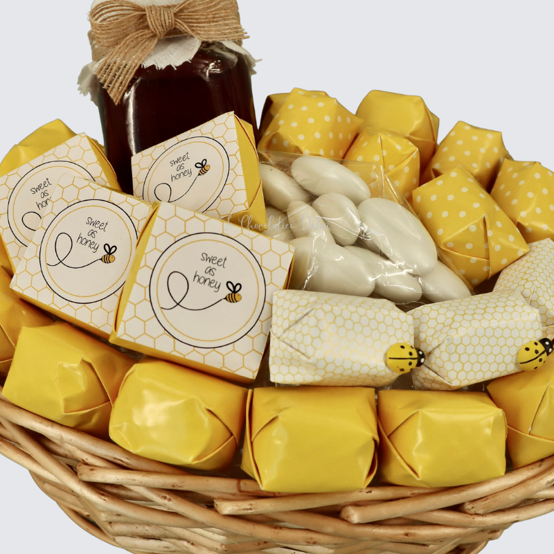 Bee chocolate small baby basket