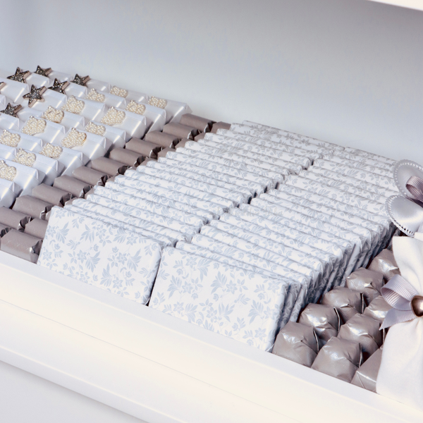 Luxury bridal decorated chocolate & sweets 2- layer tray