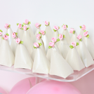 Baby girl personalized and decorated chocolate stand tray