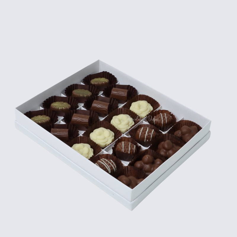 CORPORATE TWO-LAYER CHOCOLATE HARD BOX