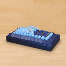 Season's Greetings decorated chocolate medium leather tray