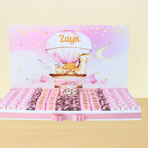 Baby girl personalized acrylic backdr...