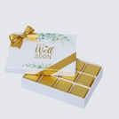 Get well soon eucalyptus designed 12-piece chocolate hard box
