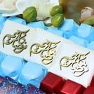 Ramadan Mubarak decorated chocolate & sweet leather tray