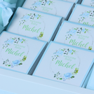 Floral teddy bear themed wood chocolate stand