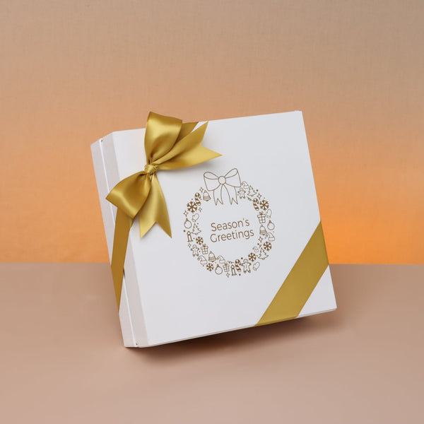Season's greeting designed premium chocolate hard box