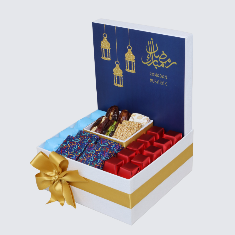 Ramadan Mubarak Designed Chocolate & Sweets Medium Hamper