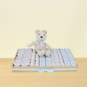 Baby personalized teddy theme chocola...