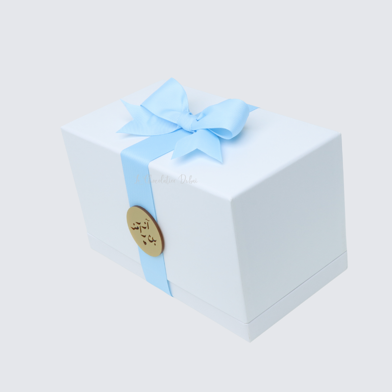 Set of 20 boxes acrylic name personalized honey jar & chocolate hard box
