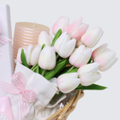 Baby girl balloon decorated chocolate basket